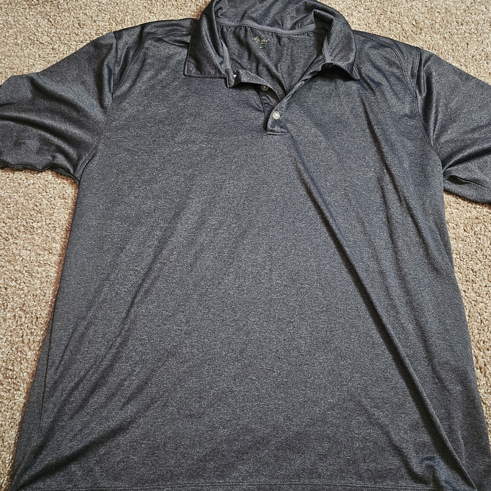 Gold Canyon Gray Polo Shirt Classic Style, Short Sleeve